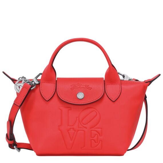 Longchamp X Robert Indiana Handbag XS Red | Samdam Retail